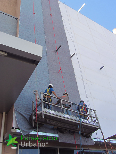 instalación de jardines verticales paisajismo urbano
