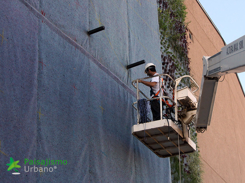 instalación de jardines verticales