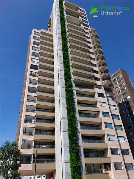 muro verde edificio colombia