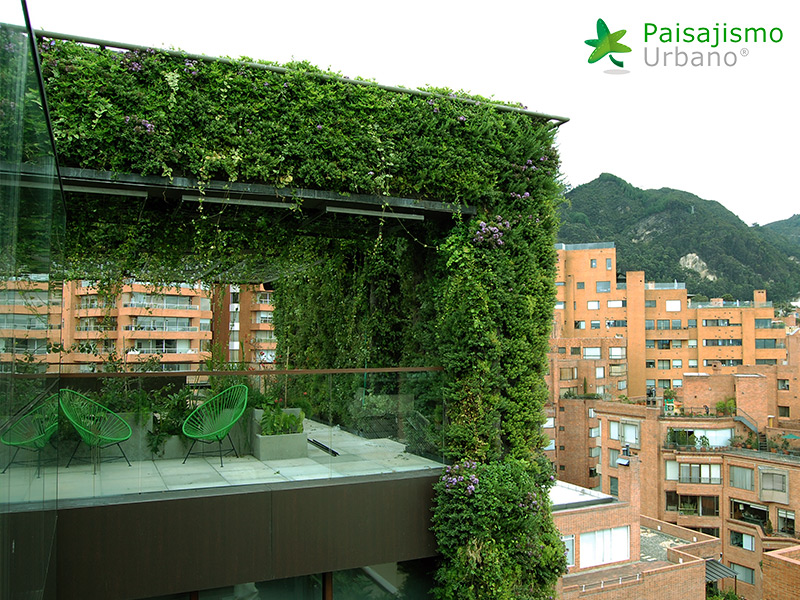 jardín vertical edificio santalaia bogotá