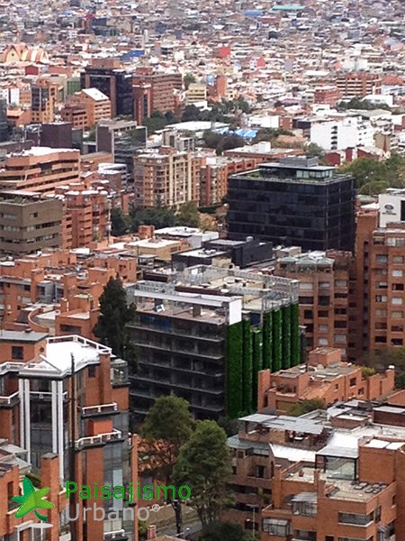 jardín vertical edificio santalaia bogotá
