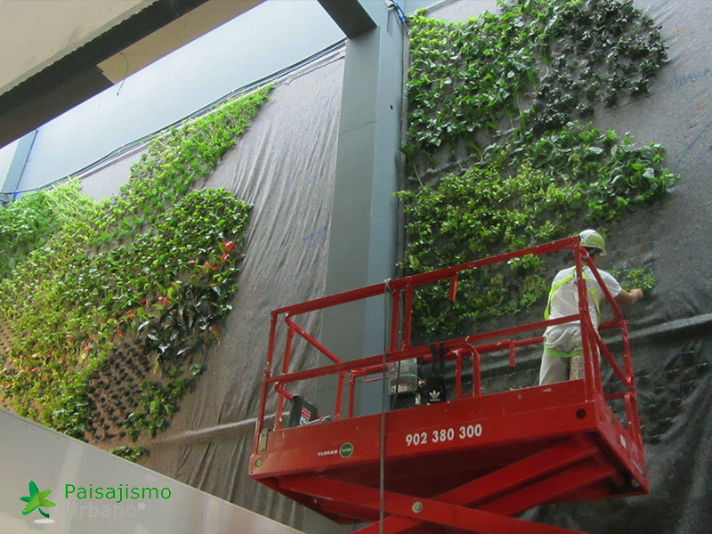 Jardín vertical restaurante Bálamo en Madrid​