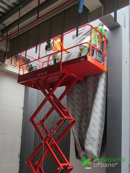 Jardín vertical restaurante Bálamo en Madrid​