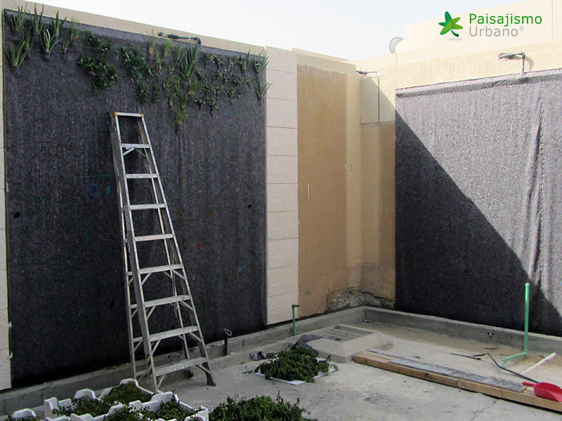 instalación de jardines verticales paisajismo urbano
