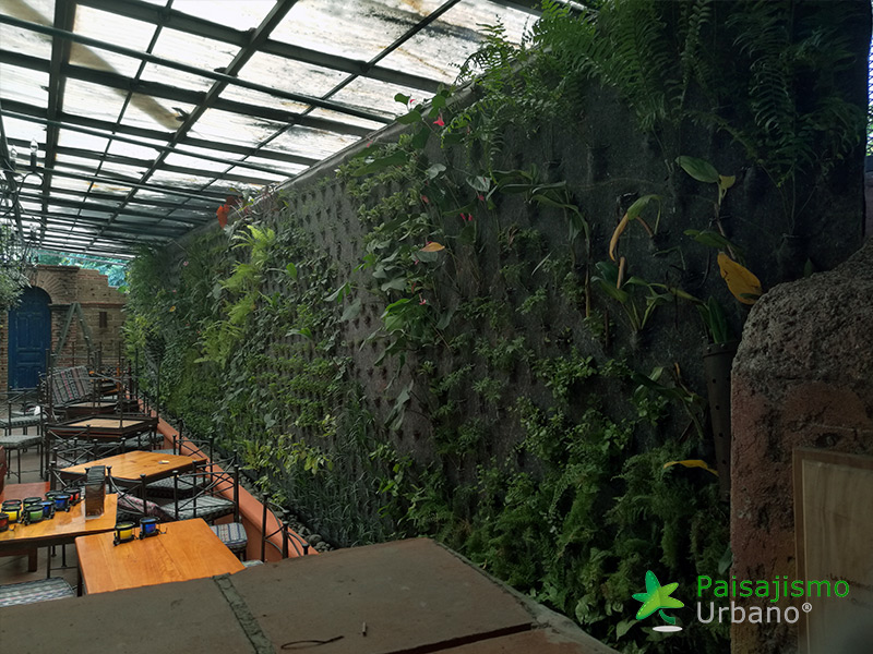 jardines verticales en restaurantes