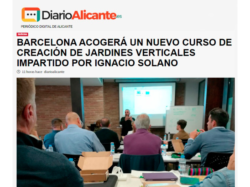 Curso jardines verticales ignacio solano