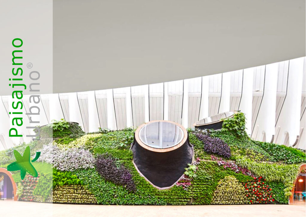 Jardín vertical interior más grande Europa