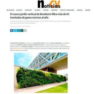 El Jardín Vertical que disfruta el Ayuntamiento de Benidorm