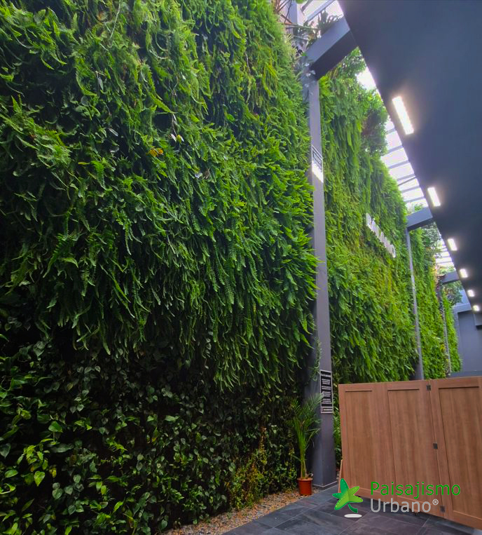Jardín vertical restaurante Bálamo en Madrid​